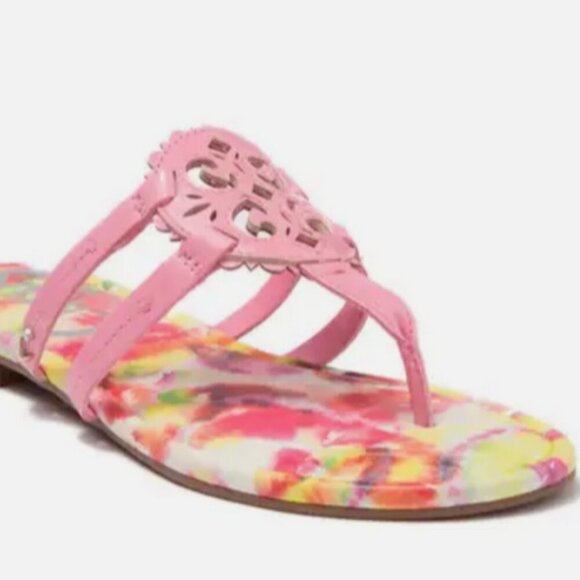 NEW (NWOT) Circus by Sam Edelman pink/multi Clara flip-flops sz 7.5 - Picture 1 of 12